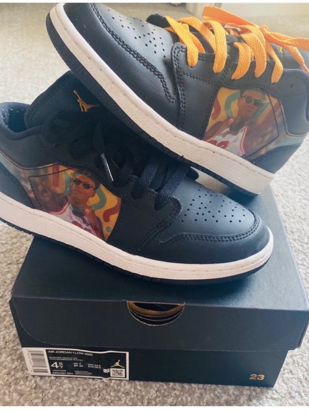 Air Jordan 1 Low GS Hologram “Panda Black”